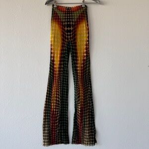 Cyber dot Flare Pants XXS